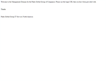 Tablet Screenshot of parksglobalgroup.net